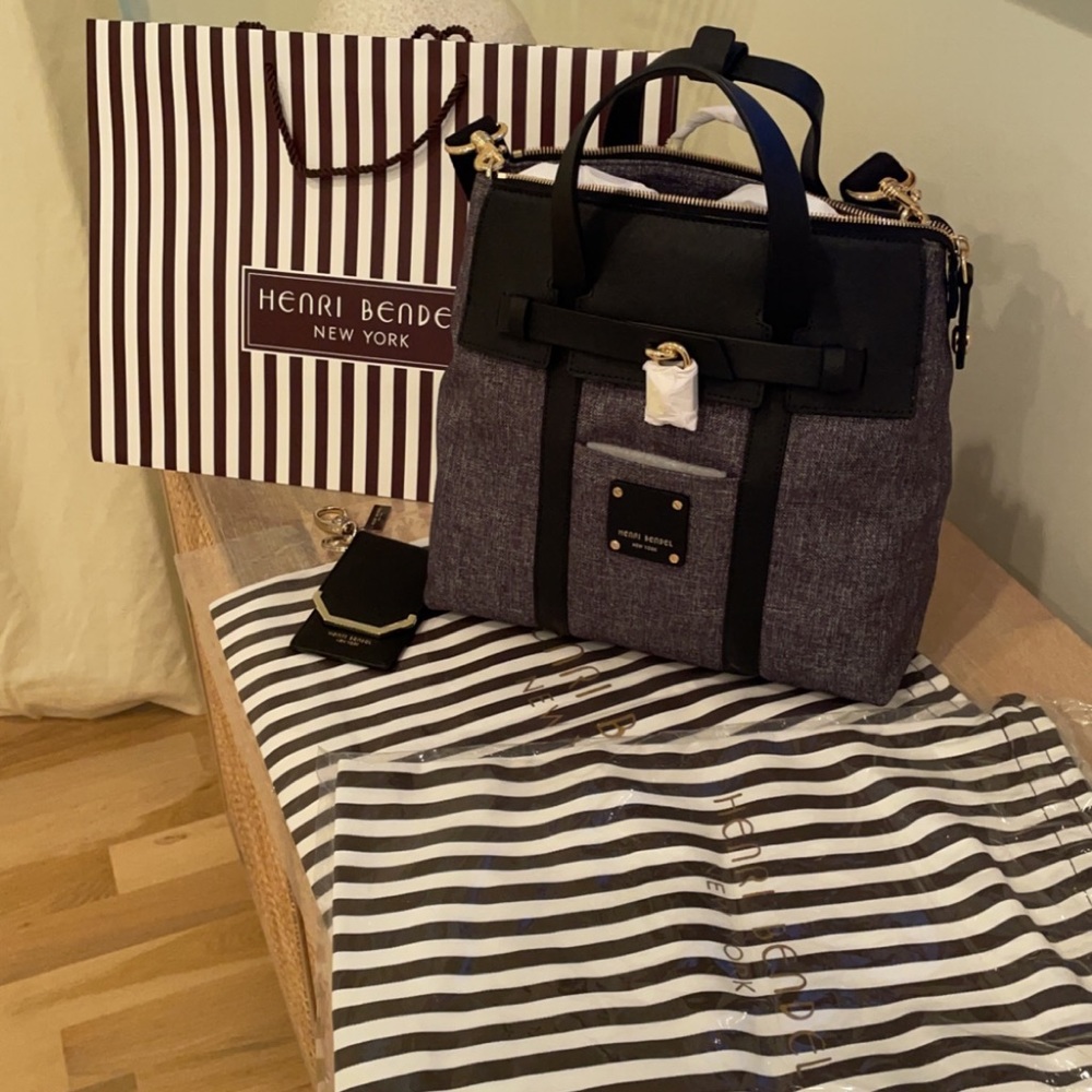 Henri Bendel Mini Jetsetter Backpack NWT+ ID Card